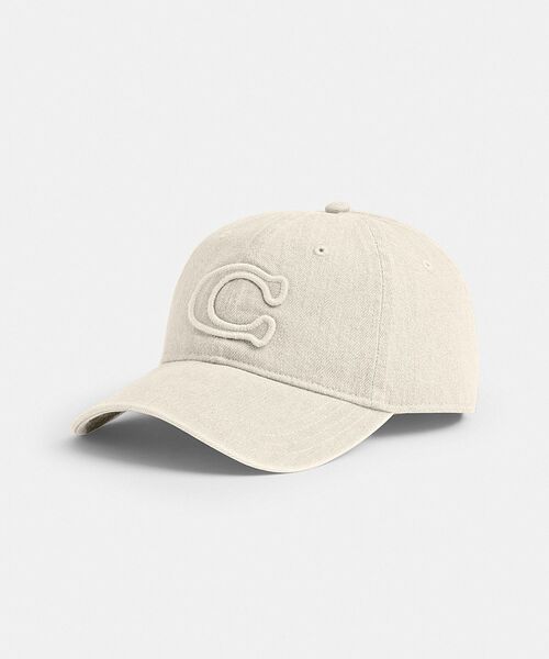 COACH ロゴ　ベースボールキャップ COACH（コーチ） キャップ 帽子 シグネチャー パッチ ベースボール