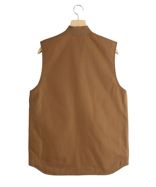 Carhartt WIP（カーハートダブリューアイピー）の「Carhartt WIP / カーハート ワークインプログレス：CLASSIC VEST：I035695[WAX]（ベスト・メンズ・ブラウン/ブラック・M/L/S）」の4枚目の写真