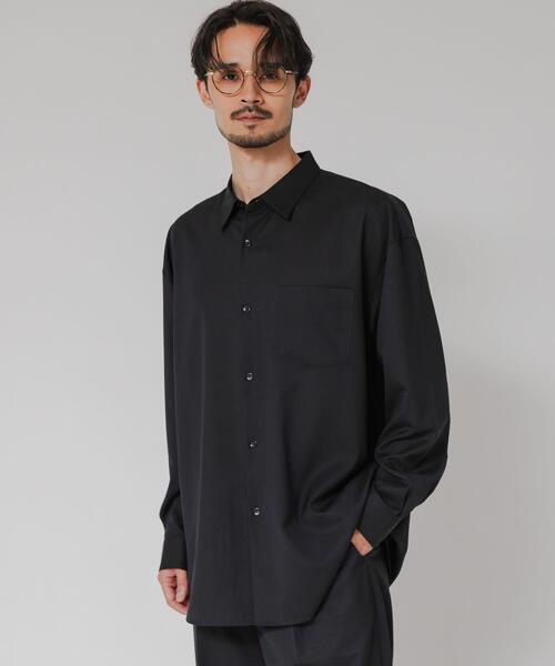 URBAN RESEARCH（アーバンリサーチ）の「WASHABLE WOOL OVER SHIRTS（シャツ/ブラウス・メンズ・ブラック/チャコールグレー/ネイビー・MEDIUM/LARGE）」の21枚目の写真