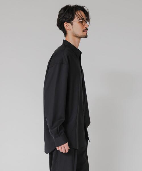 URBAN RESEARCH(アーバンリサーチ)の「WASHABLE WOOL OVER SHIRTS(シャツ/ブラウス・メンズ・ブラック/チャコールグレー/ネイビー・MEDIUM/LARGE)」の7枚目の写真