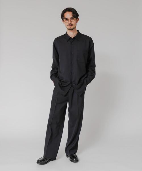 URBAN RESEARCH(アーバンリサーチ)の「WASHABLE WOOL OVER SHIRTS(シャツ/ブラウス・メンズ・ブラック/チャコールグレー/ネイビー・MEDIUM/LARGE)」の8枚目の写真