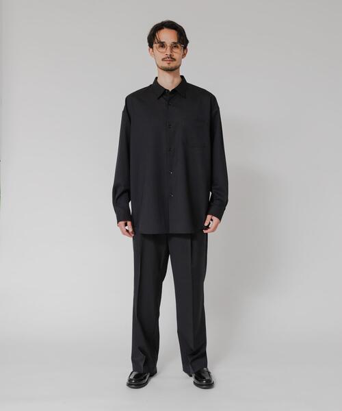 URBAN RESEARCH(アーバンリサーチ)の「WASHABLE WOOL OVER SHIRTS(シャツ/ブラウス・メンズ・ブラック/チャコールグレー/ネイビー・MEDIUM/LARGE)」の9枚目の写真