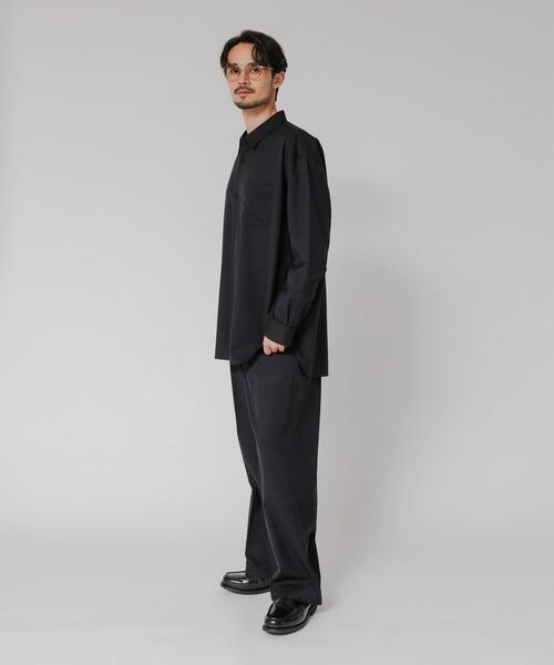 URBAN RESEARCH(アーバンリサーチ)の「WASHABLE WOOL OVER SHIRTS(シャツ/ブラウス・メンズ・ブラック/チャコールグレー/ネイビー・MEDIUM/LARGE)」の10枚目の写真
