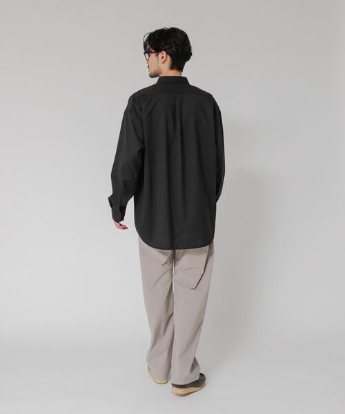 URBAN RESEARCH（アーバンリサーチ）の「WASHABLE WOOL OVER SHIRTS（シャツ/ブラウス・メンズ・ブラック/チャコールグレー/ネイビー・MEDIUM/LARGE）」の13枚目の写真