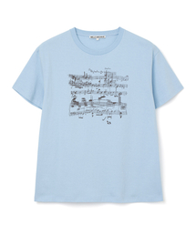 Millo Archive（ミロ アーカイブ）の「グリッチスコアTシャツ [スカイブルー]（Tシャツ/カットソー）」