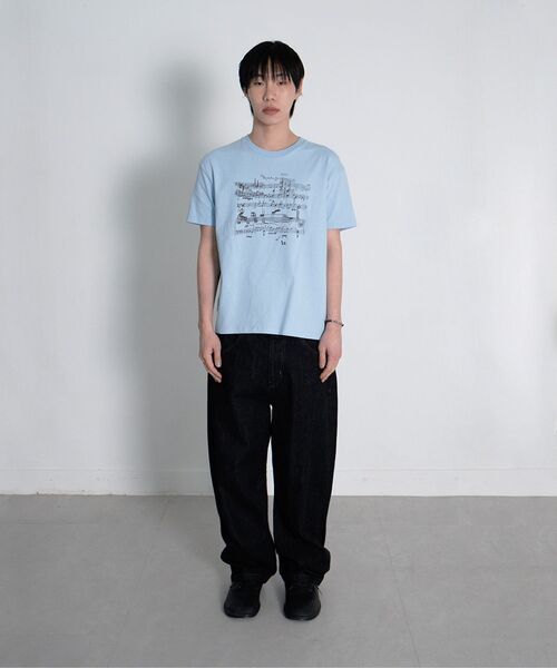 Millo Archive（ミロ アーカイブ）の「グリッチスコアTシャツ [スカイブルー]（Tシャツ/カットソー・メンズ・その他・LARGE/X-LARGE/MEDIUM）」の10枚目の写真