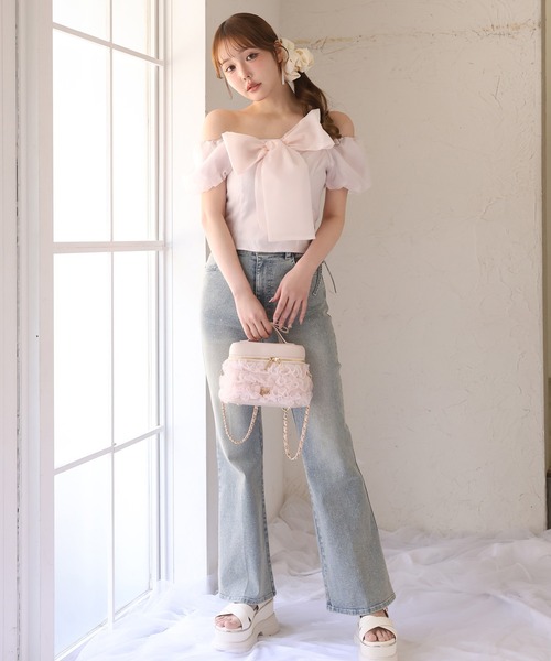 one after another NICE CLAUP（ワンアフターアナザーナイスクラップ）の「エンブレム付き厚底サンダル（サンダル・レディース・ブラック/アイボリー/サックスブルー・LARGE/MEDIUM/SMALL）」の12枚目の写真
