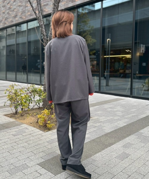 soglia(ソリア)の「soglia/ソリア RELAXING MELANGE PANTS(スラックス・レディース・グレー/チャコールグレー・S)」の16枚目の写真