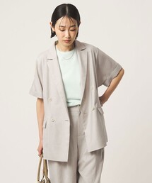 linen blend jacket/リネンブレンドジャケット（テーラードジャケット