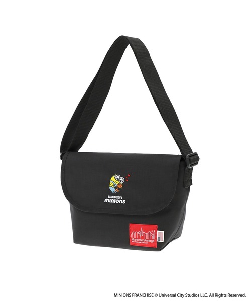 Manhattan Portage(マンハッタンポーテージ)の「Nylon Messenger Bag JR (SM) BP W/DIV MGNT 500D CORDURA / MINIONS(メッセンジャーバッグ・レディース・ブラック・SMALL)」の1枚目の写真