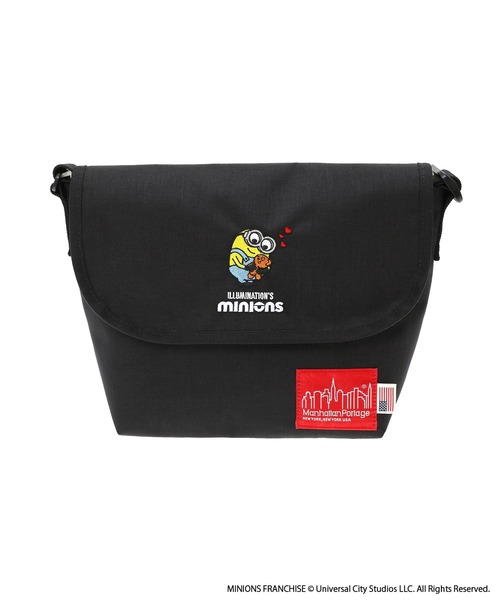 Manhattan Portage(マンハッタンポーテージ)の「Nylon Messenger Bag JR (SM) BP W/DIV MGNT 500D CORDURA / MINIONS(メッセンジャーバッグ・レディース・ブラック・SMALL)」の2枚目の写真
