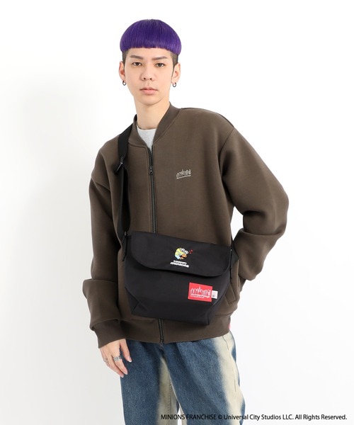 Manhattan Portage(マンハッタンポーテージ)の「Nylon Messenger Bag JR (SM) BP W/DIV MGNT 500D CORDURA / MINIONS(メッセンジャーバッグ・レディース・ブラック・SMALL)」の16枚目の写真