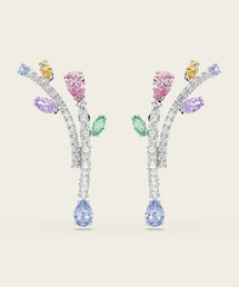 【公式】【スワロフスキー】Ariana Grande x Swarovski ドロップピアス, ミックスカット, マルチカラー, ロジウム・プレーティング