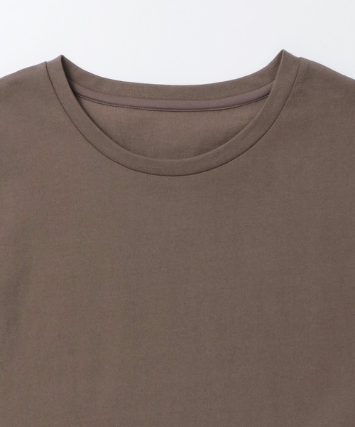 hunch(ハンチ)の「ベーシック ノースリーブトップス(Tシャツ/カットソー・レディース・ブラウン/ブルー/オフホワイト/ブラック/イエロー/レッド/アイボリー/チョコ・FREE)」の9枚目の写真