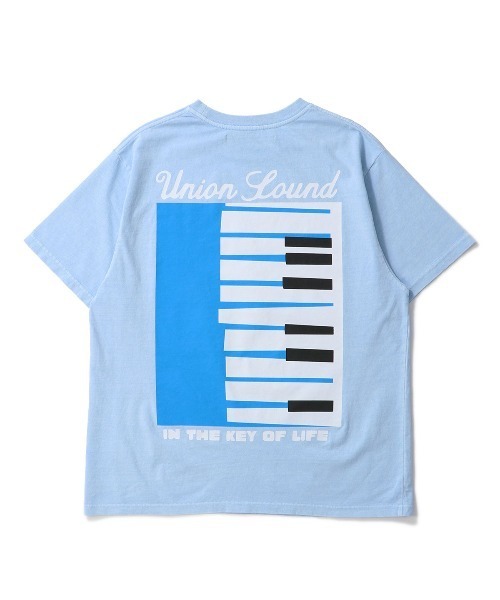 UNION（UNION TOKYO）（ユニオン）の「UNION TOKYO KEYS TEE ユニオントーキョー Tシャツ（Tシャツ/カットソー・メンズ・ライトブルー/ホワイト・XXL/XL/L/M/S）」の2枚目の写真