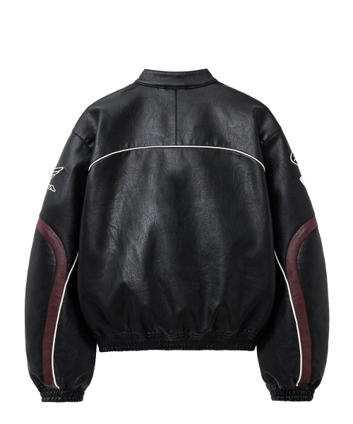 PHYPS MOTORCYCLE（フィップスモーターサイクル）の「Engineered Leather Racing Jacket Black（ライダースジャケット・レディース・その他・SMALL/LARGE/X-LARGE/MEDIUM）」の2枚目の写真
