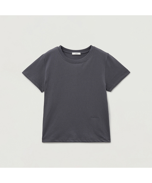 AARAN(アラン)の「コットンショートスリーブTシャツ(Tシャツ/カットソー・レディース・ベビーピンク/チャコール/ホワイト/レッド・SMALL/MEDIUM)」の2枚目の写真