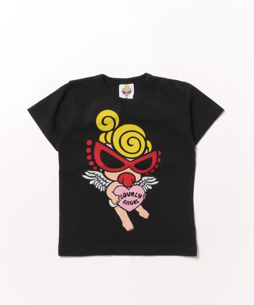 HYSTERIC MINI（ヒステリックミニ）の「ANGEL MINI 羽付き 半袖Tシャツ（Tシャツ/カットソー・キッズ・ホワイト/ブラック・90）」の2枚目の写真