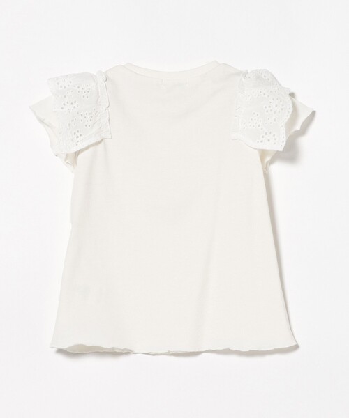 BEAMS mini(ビームスミニ)の「コットン レース Tシャツ 2026SS (90~140cm)(Tシャツ/カットソー・キッズ・オフホワイト/レッド系その他・90/110/120/130/140/100)」の9枚目の写真
