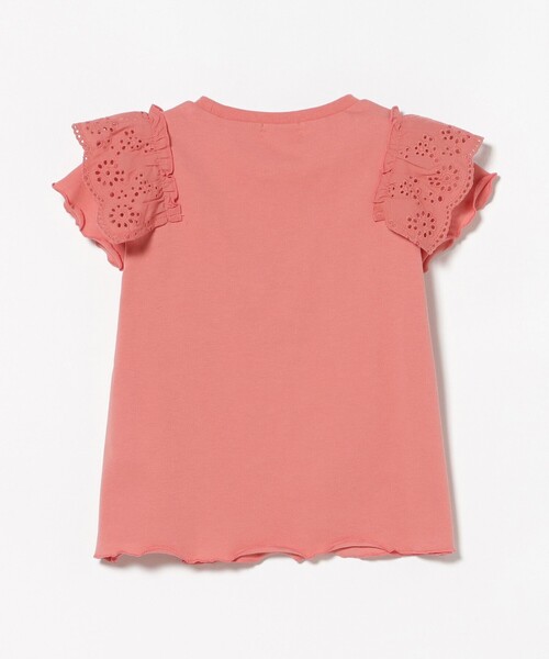 BEAMS mini(ビームスミニ)の「コットン レース Tシャツ 2026SS (90~140cm)(Tシャツ/カットソー・キッズ・オフホワイト/レッド系その他・90/110/120/130/140/100)」の15枚目の写真