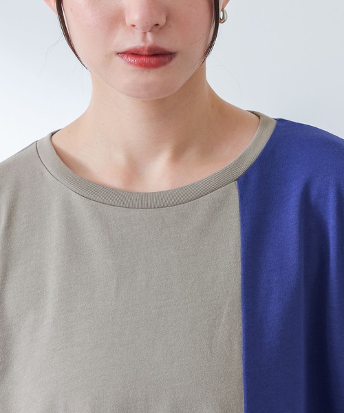 kOhAKU(コハク)の「シフォンシャーリングアシメカットソー(Tシャツ/カットソー・レディース・ブラック/グレー・FREE)」の10枚目の写真