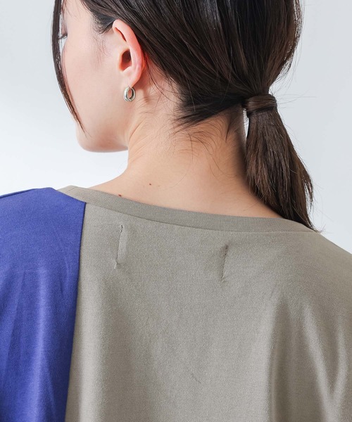 kOhAKU(コハク)の「シフォンシャーリングアシメカットソー(Tシャツ/カットソー・レディース・ブラック/グレー・FREE)」の11枚目の写真