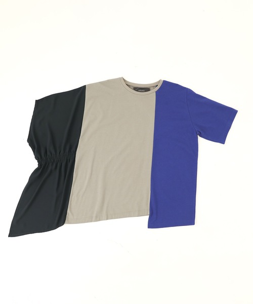 kOhAKU(コハク)の「シフォンシャーリングアシメカットソー(Tシャツ/カットソー・レディース・ブラック/グレー・FREE)」の20枚目の写真