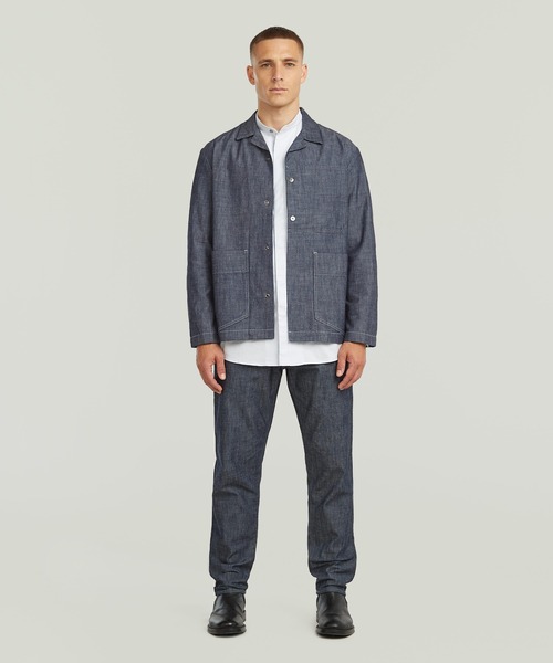 G-STAR(ジースター)の「【Safari Online掲載】Marseille Blazer 3.0/ミリタリーディテールデニムブレザー(デニムジャケット・メンズ・ダークインディゴブルー・SMALL/MEDIUM/LARGE/X-SMALL/X-LARGE)」の5枚目の写真