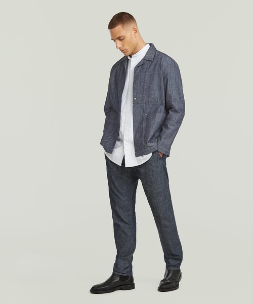 G-STAR(ジースター)の「【Safari Online掲載】Marseille Blazer 3.0/ミリタリーディテールデニムブレザー(デニムジャケット・メンズ・ダークインディゴブルー・SMALL/MEDIUM/LARGE/X-SMALL/X-LARGE)」の6枚目の写真