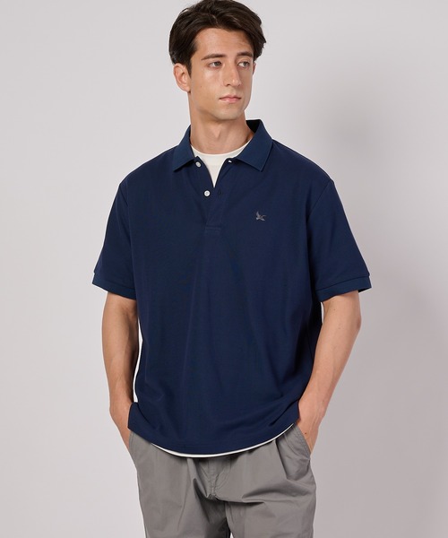 Eddie Bauer(エディーバウアー)の「フィールド 半袖ポロシャツ(ポロシャツ・メンズ・ホワイト/ブラック/ネイビー/杢グレー/ブルー/オレンジ・XL/L/M/S/XXL)」の4枚目の写真