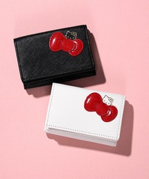sanrio（サンリオ）の「【サンリオ】ハローキティ シンプル 本革 極小三つ折 12163（財布）」