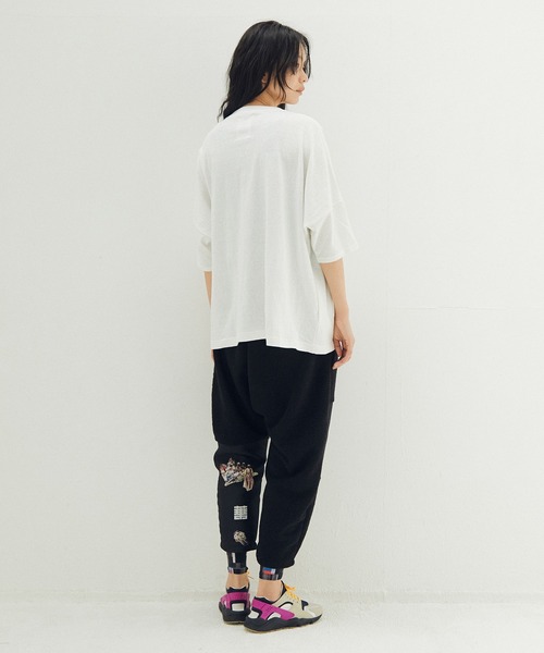 STOF（ストフ）の「PATCH Tee（Tシャツ/カットソー・メンズ・ブラック/ホワイト・M/S）」の5枚目の写真
