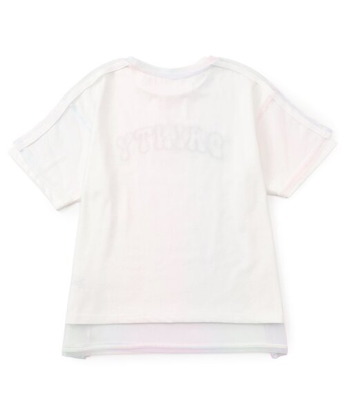 algy(アルジー)の「チュールTシャツ&Tシャツ2Pセット(Tシャツ/カットソー・キッズ・レインボー/サックスブルー/ブラック・160/150/140/130)」の7枚目の写真