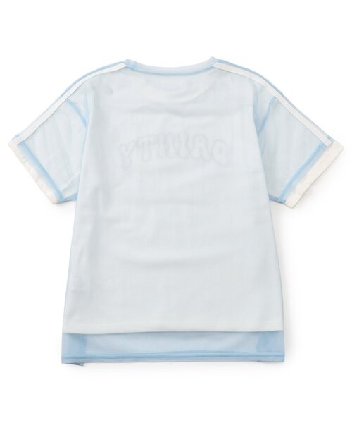 algy(アルジー)の「チュールTシャツ&Tシャツ2Pセット(Tシャツ/カットソー・キッズ・レインボー/サックスブルー/ブラック・160/150/140/130)」の6枚目の写真