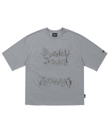 AJOBYAJO（アジョバイアジョ）の「Shadow Boxing Applique T-Shirt [GREY]（Tシャツ/カットソー）」