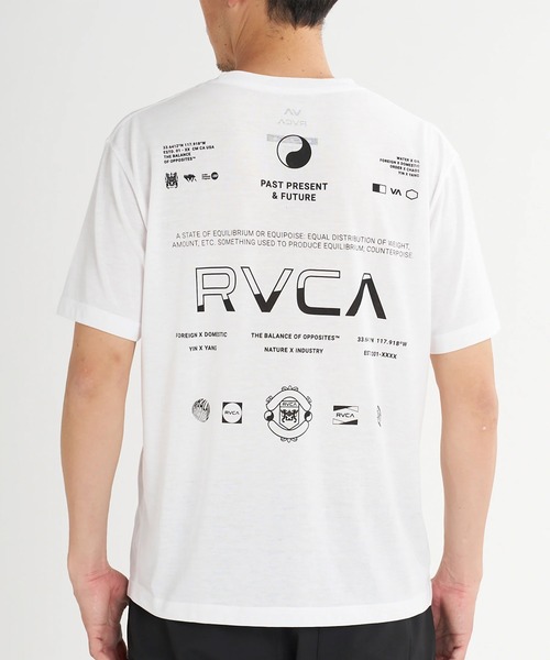 RVCA(ルーカ)の「RVCA/ルーカ 半袖 Tシャツ ロゴ バックプリント 速乾 軽量 ストレッチ セットアップ対応 BG04A222(Tシャツ/カットソー・メンズ・ブラック/ホワイト・L/M/S)」の4枚目の写真