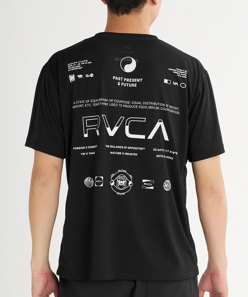 RVCA(ルーカ)の「RVCA/ルーカ 半袖 Tシャツ ロゴ バックプリント 速乾 軽量 ストレッチ セットアップ対応 BG04A222(Tシャツ/カットソー・メンズ・ブラック/ホワイト・L/M/S)」の8枚目の写真