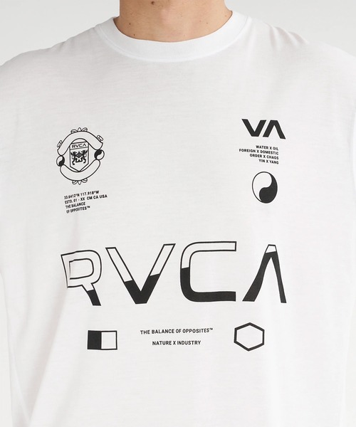 RVCA(ルーカ)の「RVCA/ルーカ 半袖 Tシャツ ロゴ バックプリント 速乾 軽量 ストレッチ セットアップ対応 BG04A222(Tシャツ/カットソー・メンズ・ブラック/ホワイト・L/M/S)」の5枚目の写真