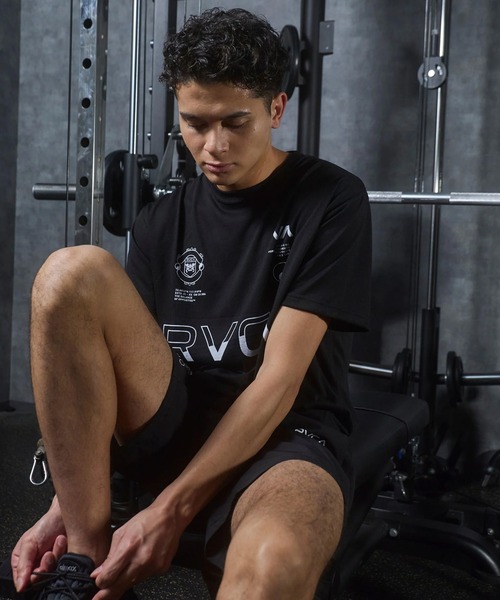 RVCA(ルーカ)の「RVCA/ルーカ 半袖 Tシャツ ロゴ バックプリント 速乾 軽量 ストレッチ セットアップ対応 BG04A222(Tシャツ/カットソー・メンズ・ブラック/ホワイト・L/M/S)」の10枚目の写真