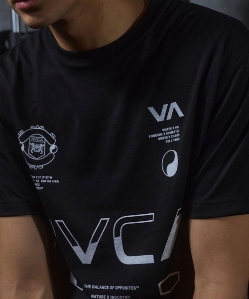 RVCA(ルーカ)の「RVCA/ルーカ 半袖 Tシャツ ロゴ バックプリント 速乾 軽量 ストレッチ セットアップ対応 BG04A222(Tシャツ/カットソー・メンズ・ブラック/ホワイト・L/M/S)」の11枚目の写真