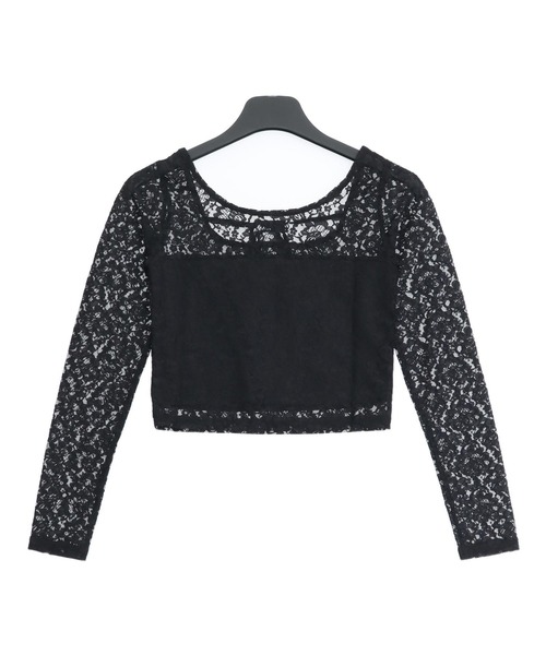 ANAP(アナップ)の「eggモデル せりなコラボ レーストップス(Tシャツ/カットソー・レディース・ホワイト/レッド/ブラック/ブルー・XS/S)」の18枚目の写真