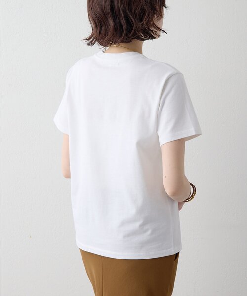 Drawing Numbers(ドローイング ナンバーズ)の「【Drawing Numbers】ボナペティプリントTシャツ(Tシャツ/カットソー・レディース・ホワイト/ブラウン・38)」の5枚目の写真