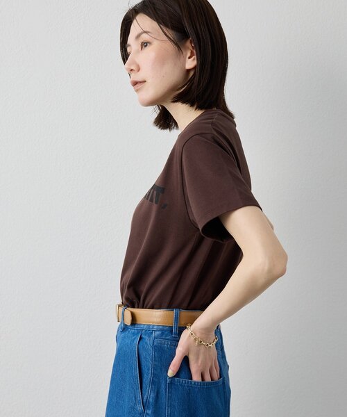 Drawing Numbers(ドローイング ナンバーズ)の「【Drawing Numbers】ボナペティプリントTシャツ(Tシャツ/カットソー・レディース・ホワイト/ブラウン・38)」の20枚目の写真