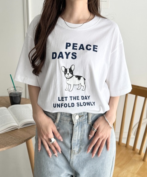 CLEA(クレア)の「グラフィック半袖Tシャツ(Tシャツ/カットソー・レディース・その他2/その他7/その他8/その他1/その他5/その他4/その他3/その他6/その他9/その他10・FREE)」の7枚目の写真