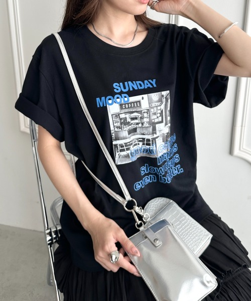 CLEA(クレア)の「グラフィック半袖Tシャツ(Tシャツ/カットソー・レディース・その他2/その他7/その他8/その他1/その他5/その他4/その他3/その他6/その他9/その他10・FREE)」の21枚目の写真