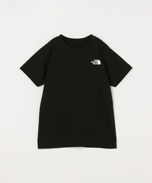 SHIPS any（シップス エニィ）の「THE NORTH FACE: スクエア バンダナ  バックプリント ロゴ Tシャツ 26SS<KIDS>（Tシャツ/カットソー・キッズ・ブラック/ホワイト/ネイビー・130/140/16/150）」の2枚目の写真