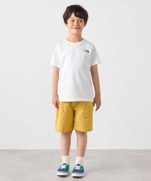 SHIPS any（シップス エニィ）の「THE NORTH FACE: スクエア バンダナ  バックプリント ロゴ Tシャツ 26SS<KIDS>（Tシャツ/カットソー・キッズ・ブラック/ホワイト/ネイビー・130/140/16/150）」の4枚目の写真
