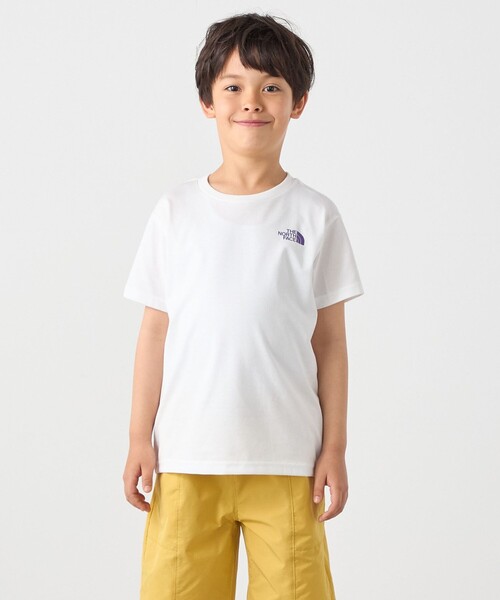 SHIPS any（シップス エニィ）の「THE NORTH FACE: スクエア バンダナ  バックプリント ロゴ Tシャツ 26SS<KIDS>（Tシャツ/カットソー・キッズ・ブラック/ホワイト/ネイビー・130/140/16/150）」の7枚目の写真