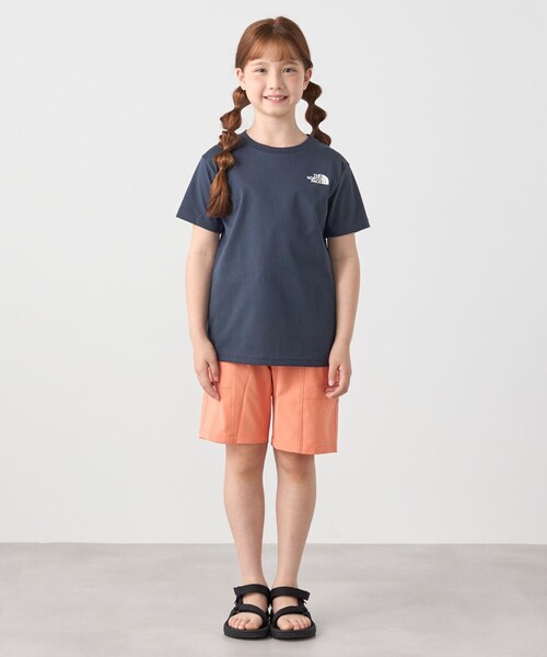 SHIPS any（シップス エニィ）の「THE NORTH FACE: スクエア バンダナ  バックプリント ロゴ Tシャツ 26SS<KIDS>（Tシャツ/カットソー・キッズ・ブラック/ホワイト/ネイビー・130/140/16/150）」の9枚目の写真