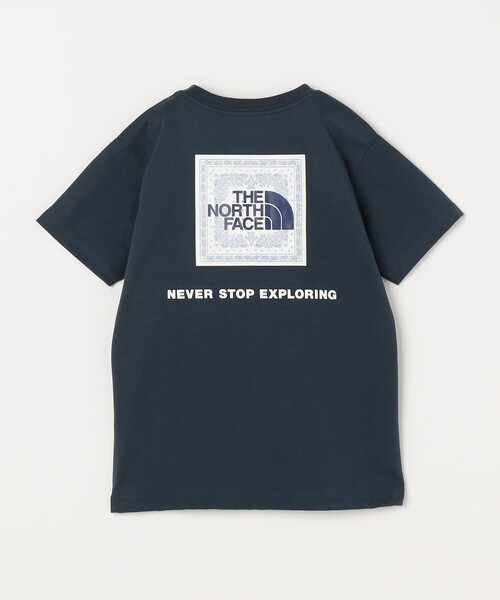 SHIPS any（シップス エニィ）の「THE NORTH FACE: スクエア バンダナ  バックプリント ロゴ Tシャツ 26SS<KIDS>（Tシャツ/カットソー・キッズ・ブラック/ホワイト/ネイビー・130/140/16/150）」の18枚目の写真
